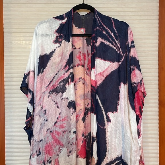 Kimono NWT beautiful blue and pink design - Picture 7 of 16